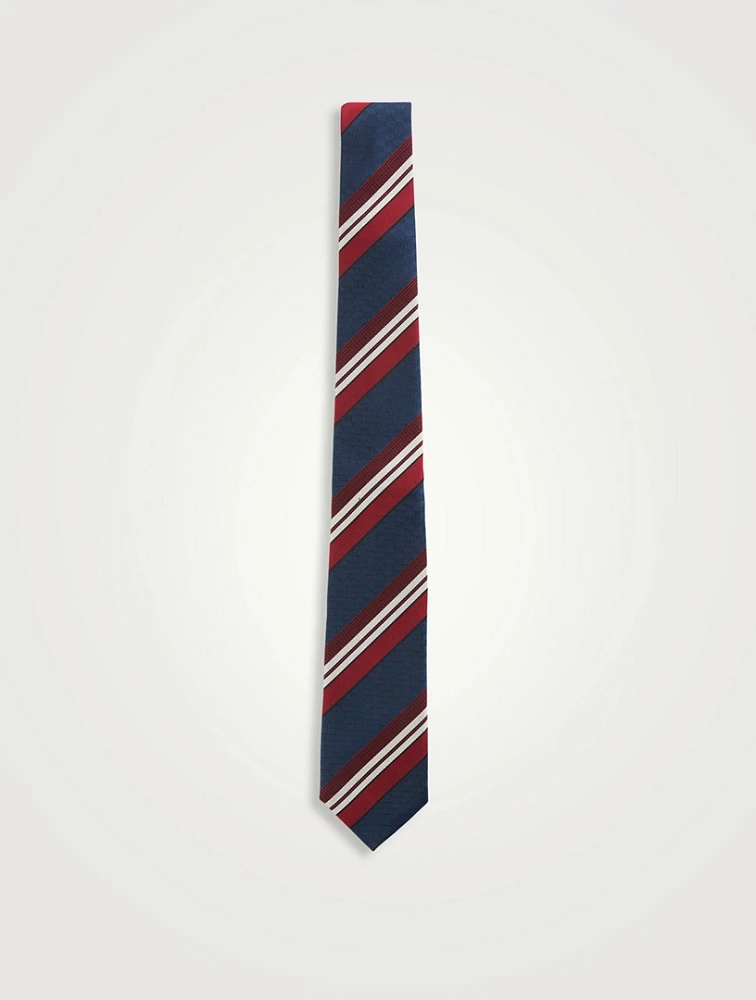 Valentie Striped Silk Tie