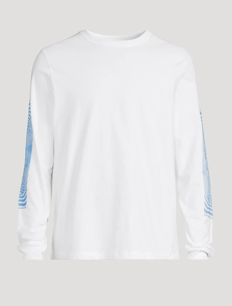 Long-Sleeve T-Shirt With Graphic Sleeves