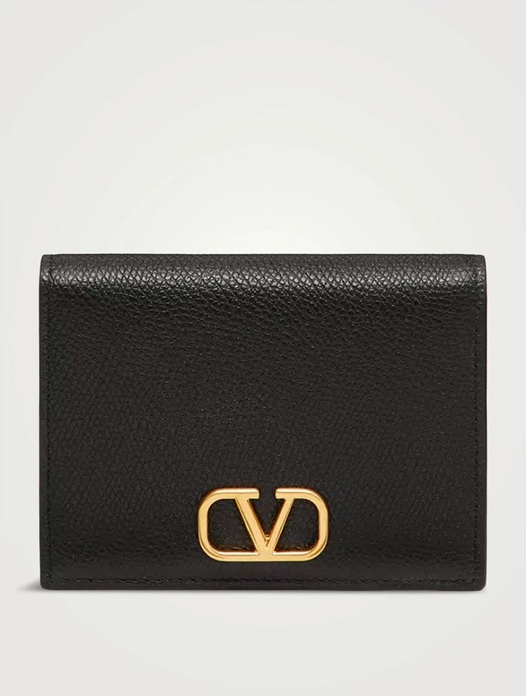 VLogo Leather French Wallet