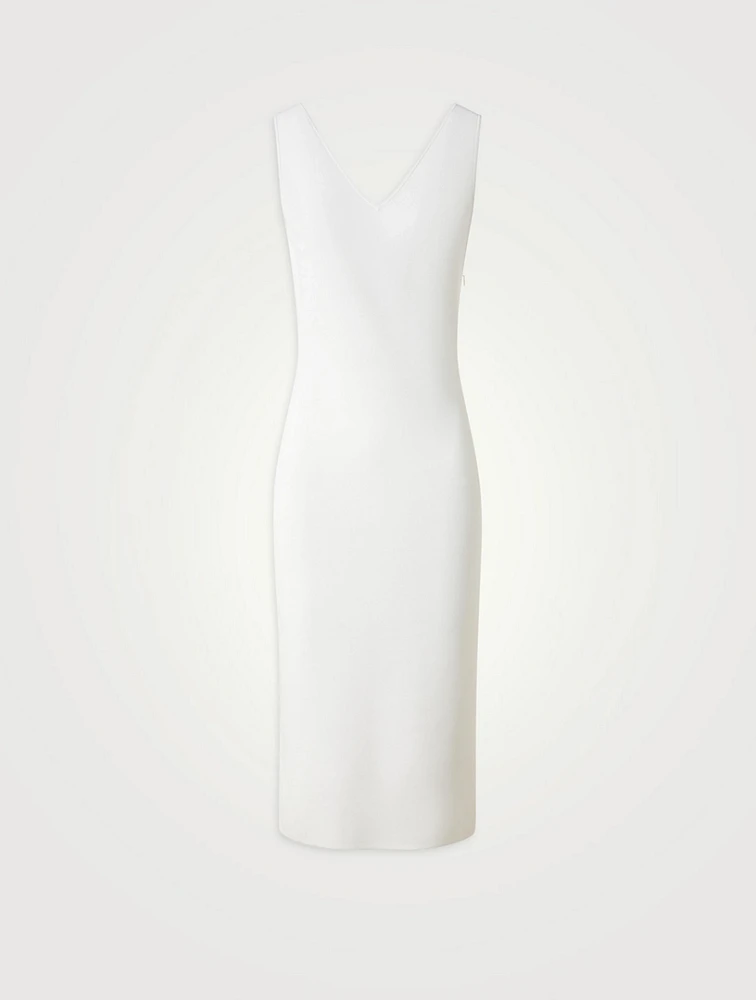 Stretch Knit Midi Dress