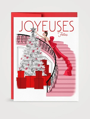 Staircase Starlet Greeting Card - French