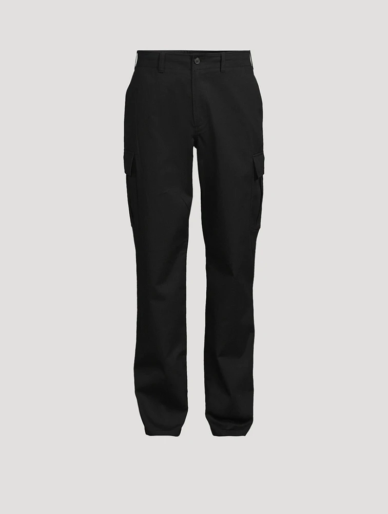Stretch Cotton Twill Cargo Pants