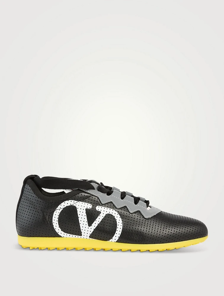 Chromathon Perforated Leather Sneakers