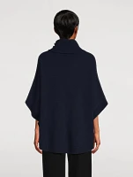Wool Cashmere Turtleneck Cape