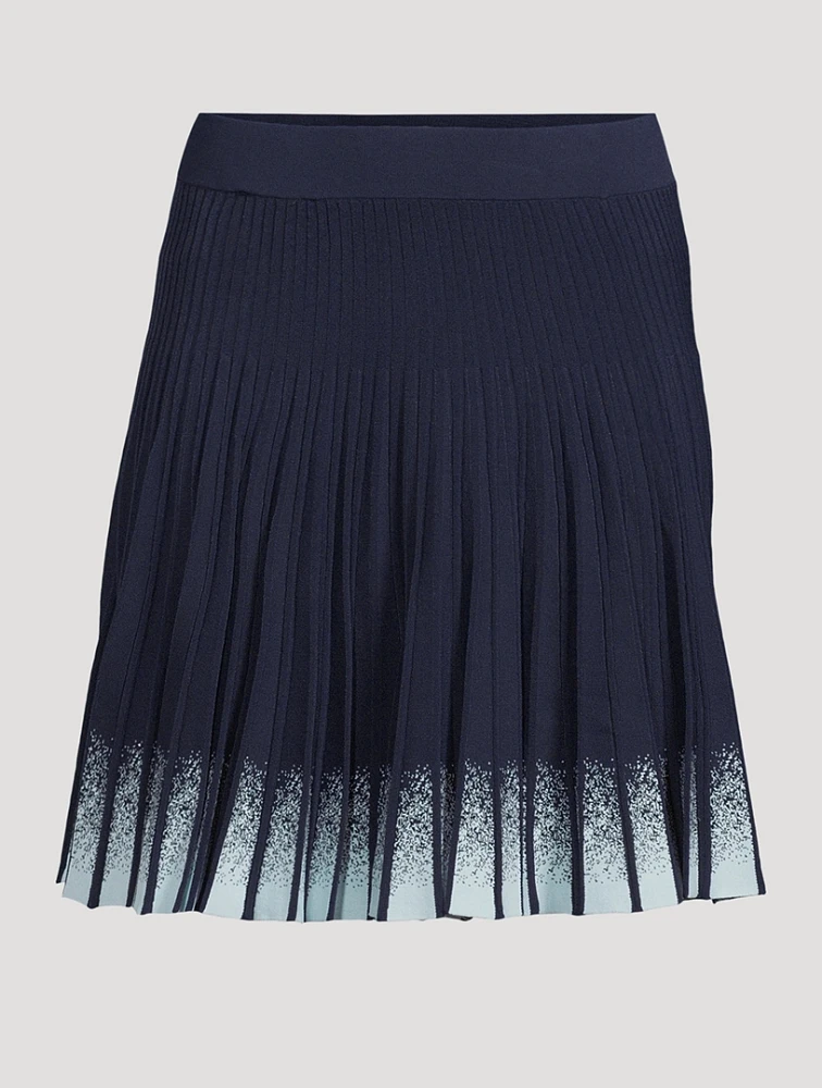 Gradient Plissé Skirt