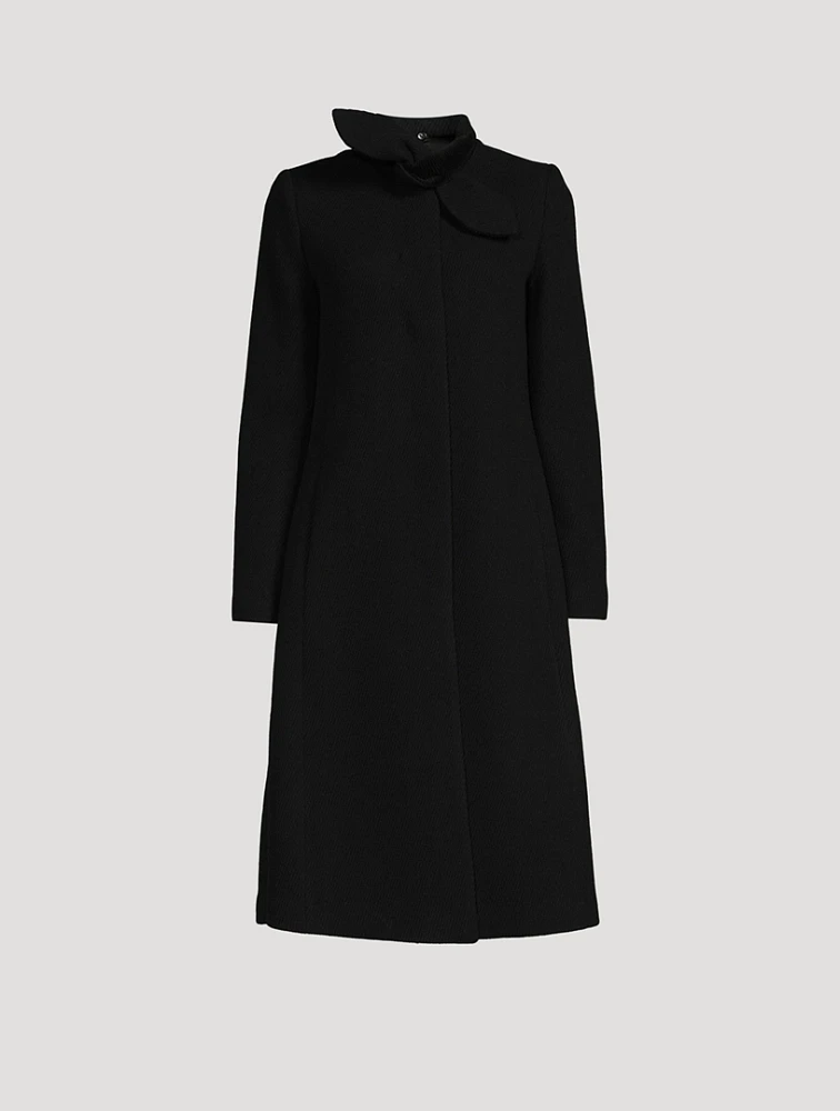 Tie-Neck Coat
