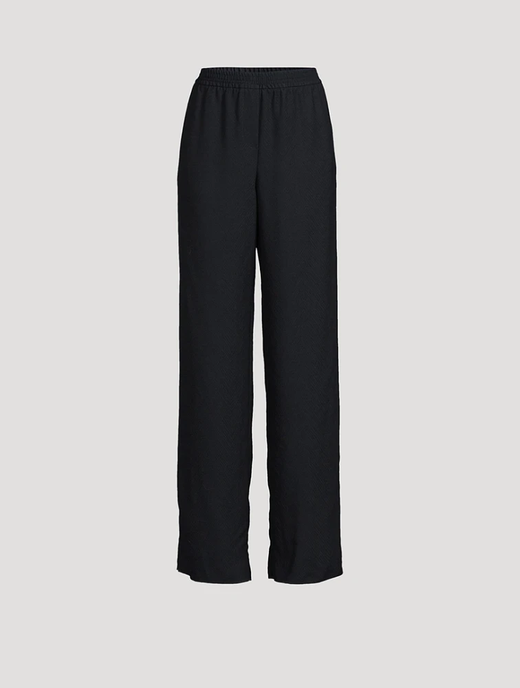 Icon Chevron Straight-Leg Trousers