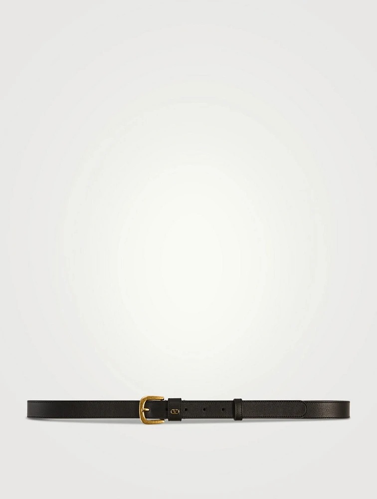 VLogo Signature Leather Belt