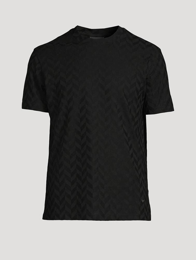 Jacquard Jersey T-Shirt