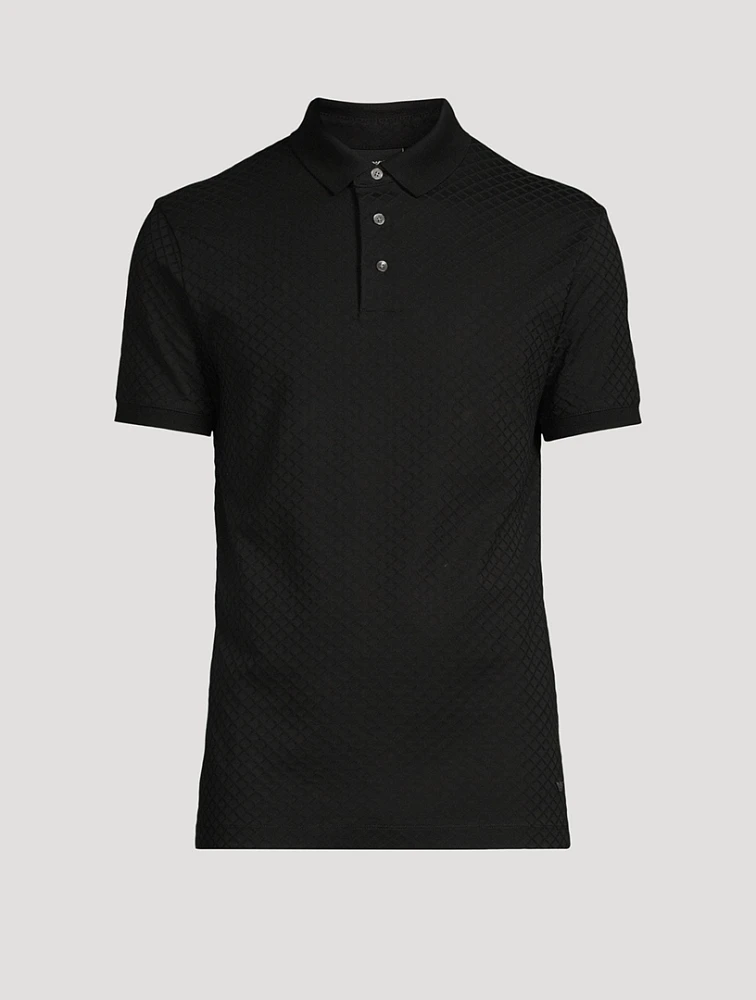 Diamond Jacquard Polo Shirt