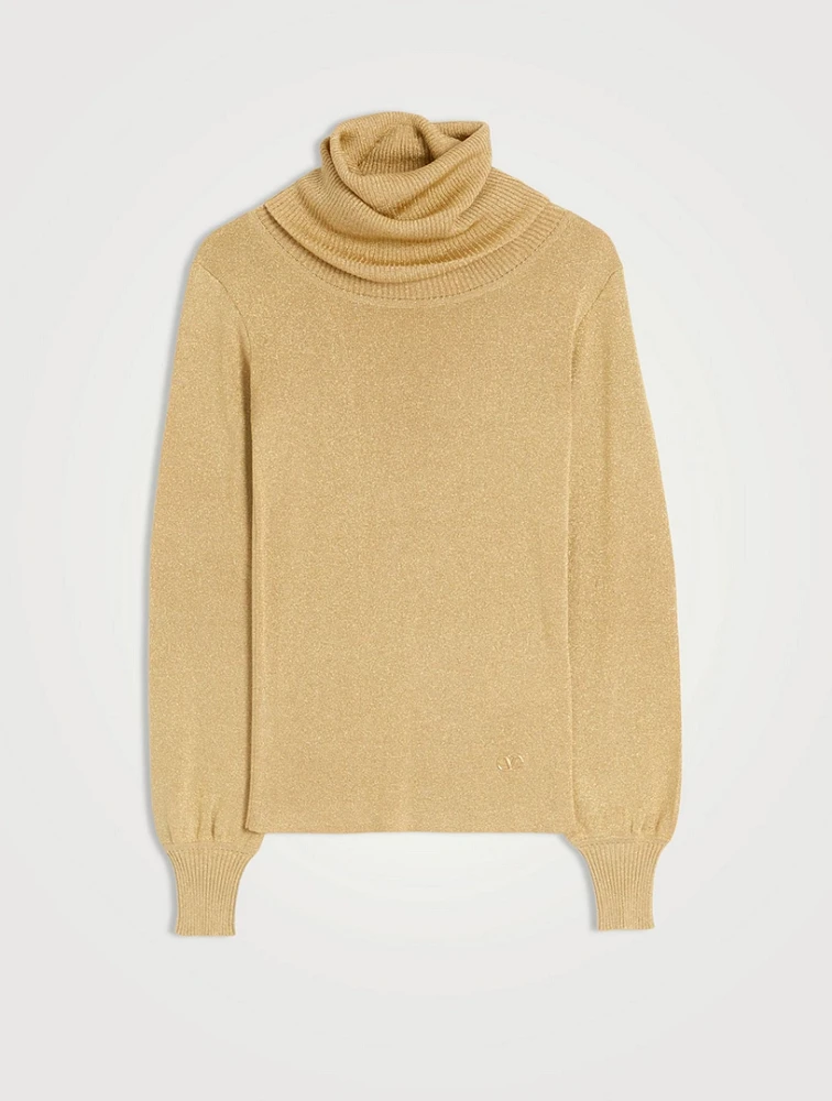 Lurex Turtleneck Sweater