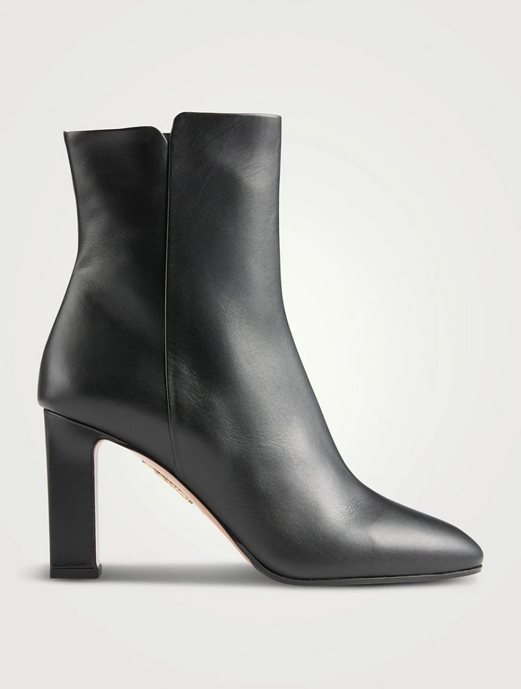 Sellier Leather Ankle Boots