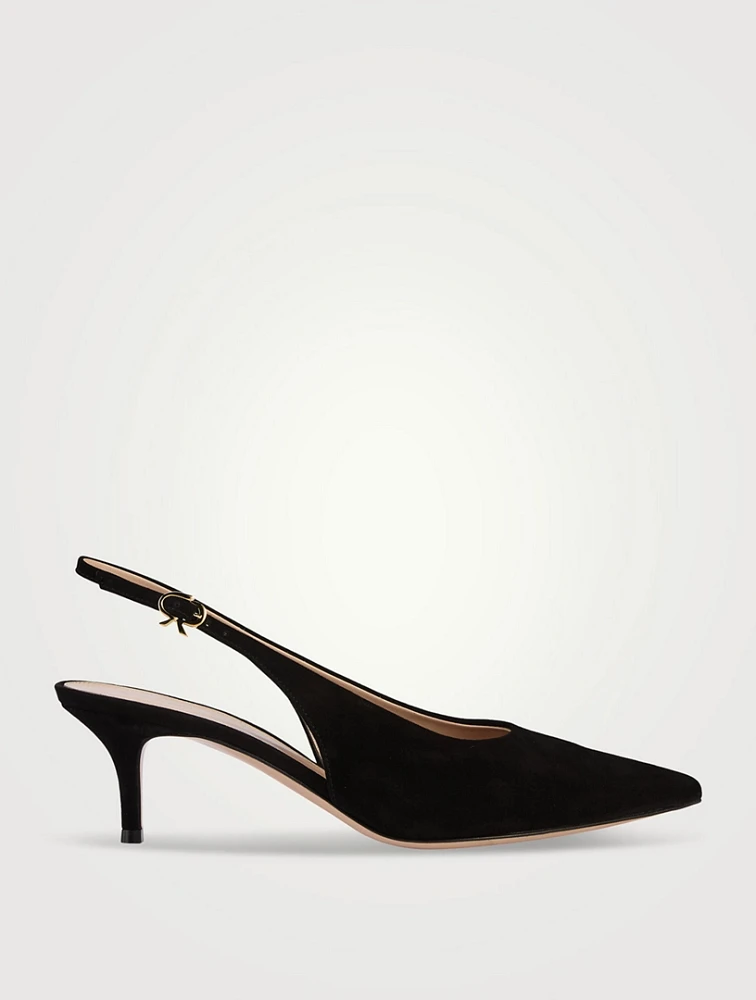 Robbie Suede Slingback Pumps