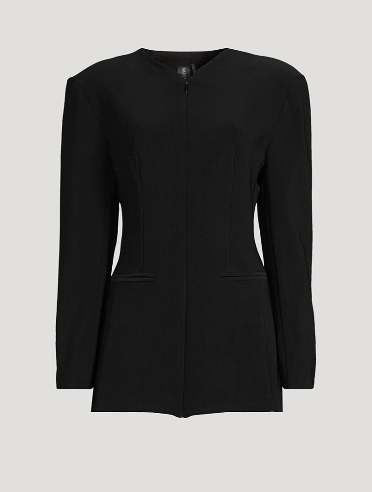Zip-Front Blazer