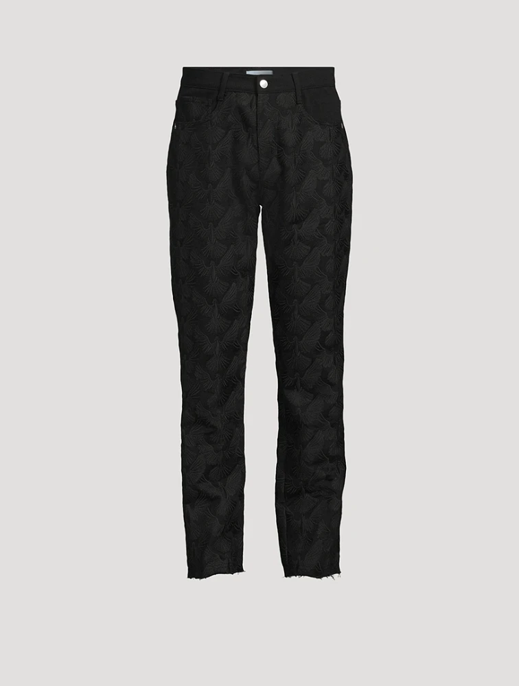 Unity Doves Embroidered Jeans