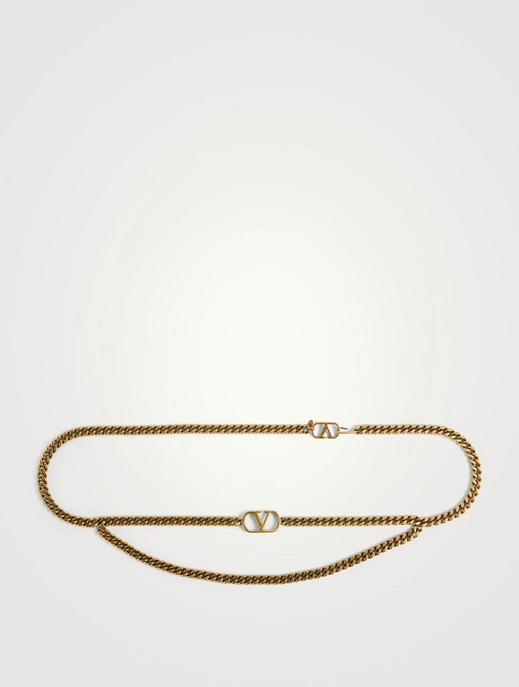 VLogo Signature Draped Chain Belt