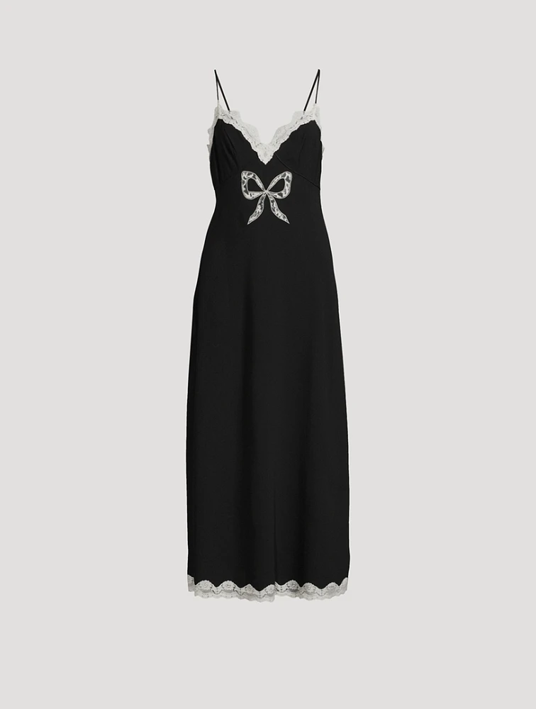 Manuela Bow Slip Dress