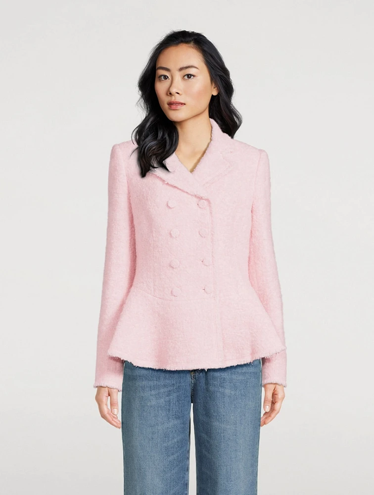 Morrow Double-Breasted Bouclé Blazer