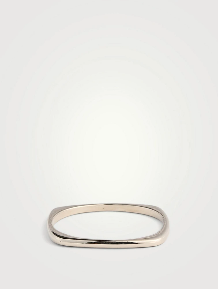 Slim Squared Bangle Bracelet