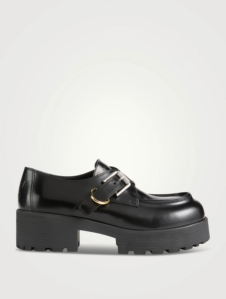 Voyou Leather Monk-Strap Loafers