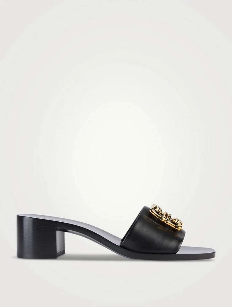4G Liquid Leather Mules