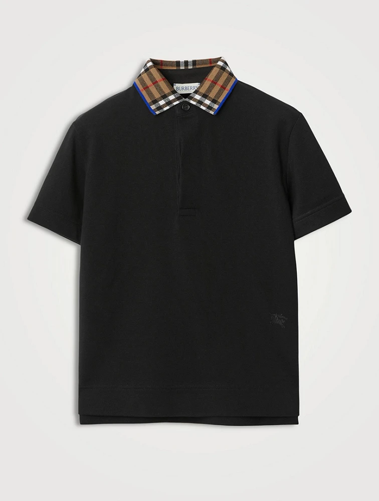 Check Collar Polo Shirt