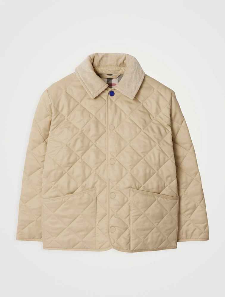 Diamond-Quilted Jacket