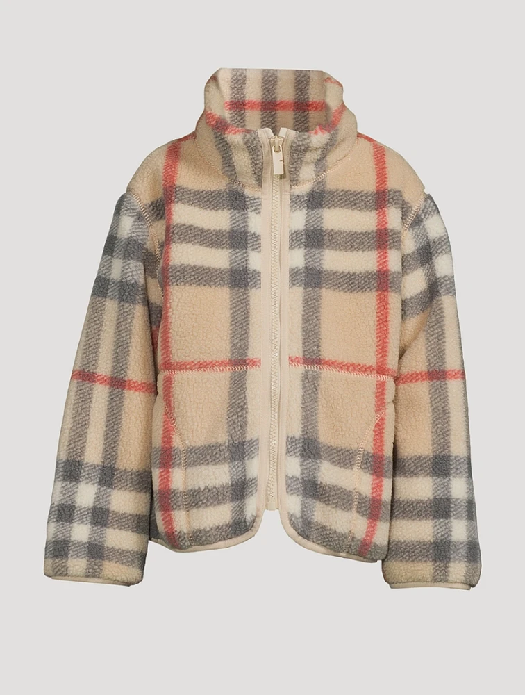 Check Fleece Jacket