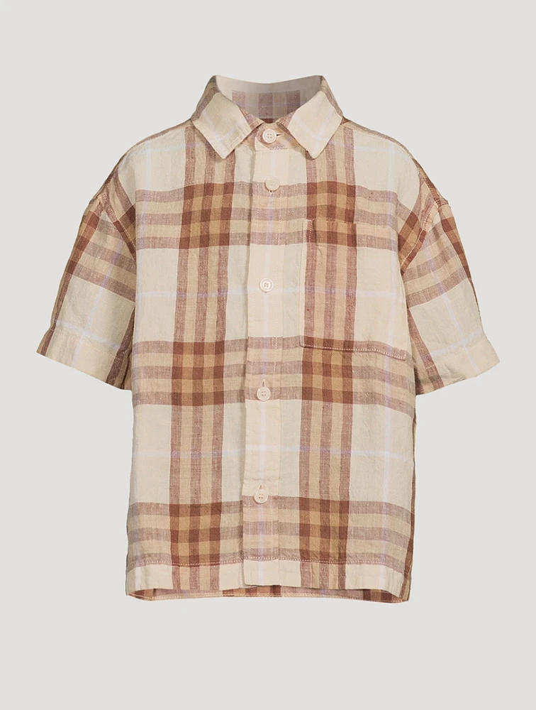 Check Linen Shirt