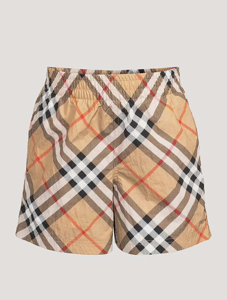 Check Swim Shorts