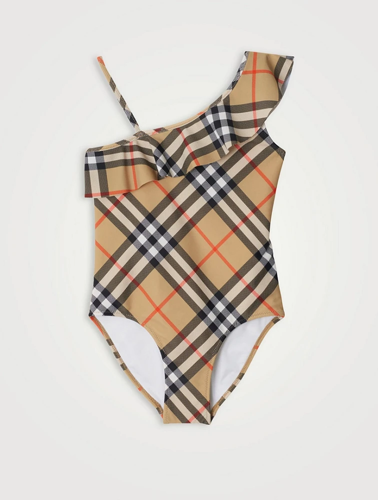 Check One-Piece Swimsuit