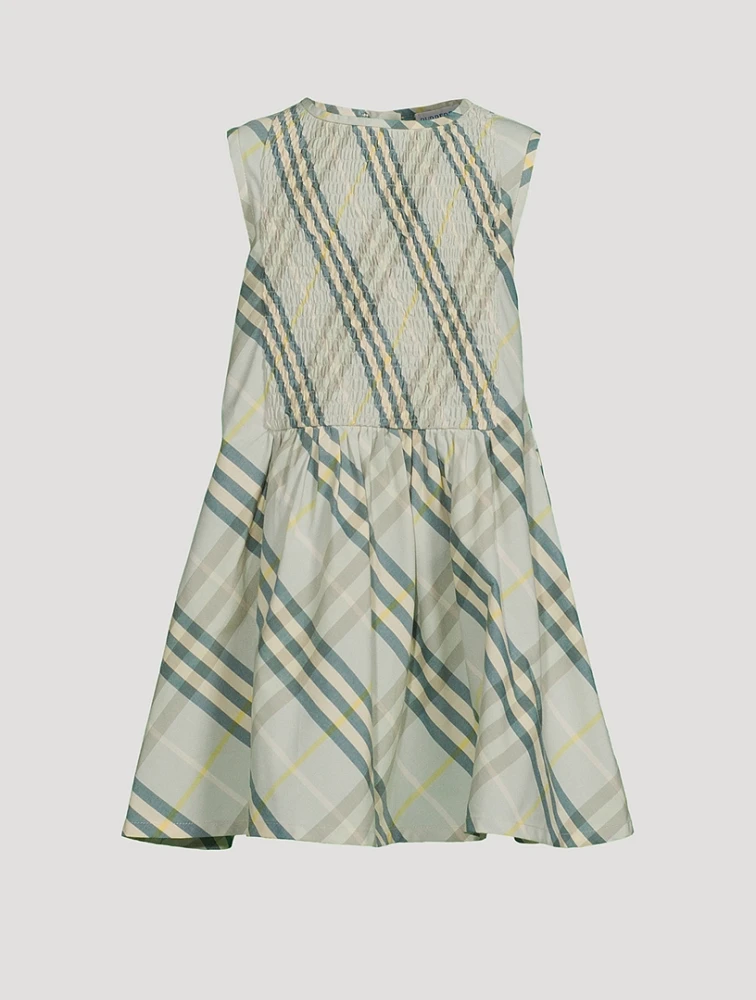 Check Sleeveless Dress