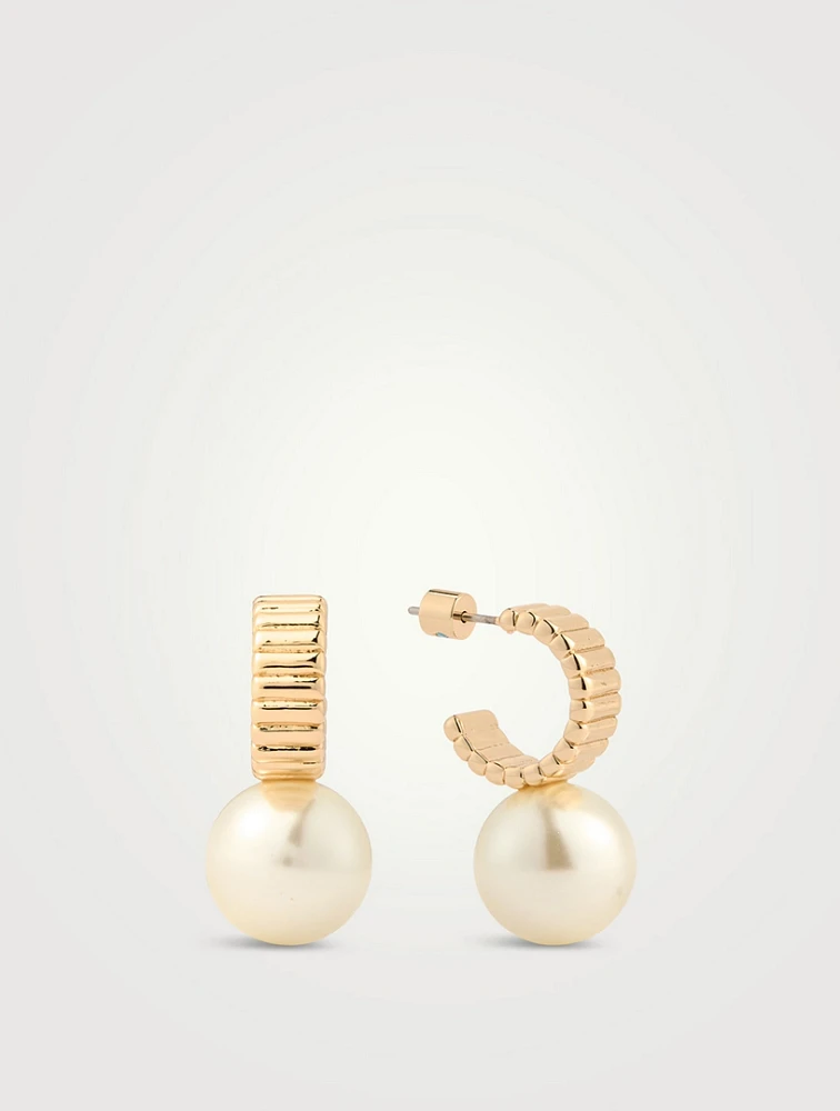 The Swan Hoop Earrings
