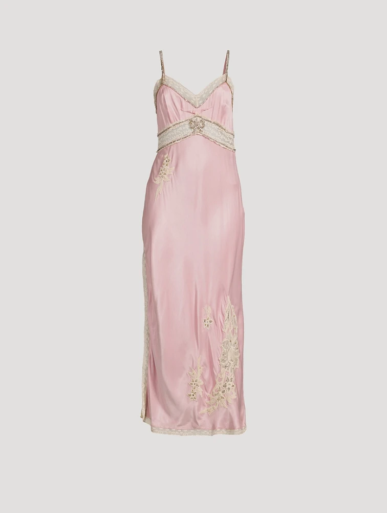 Valea Embellished Slip Dress