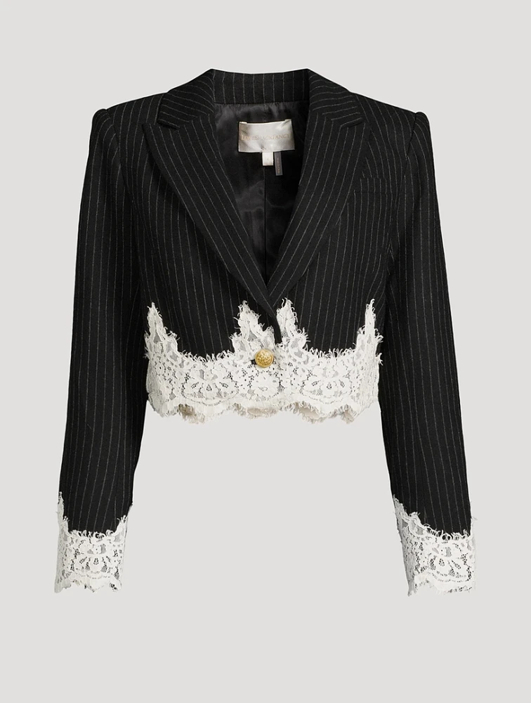 Icarus Jacket Pinstripe Print