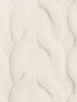 Cable-Knit Felted Wool Cashmere Sweater Vest