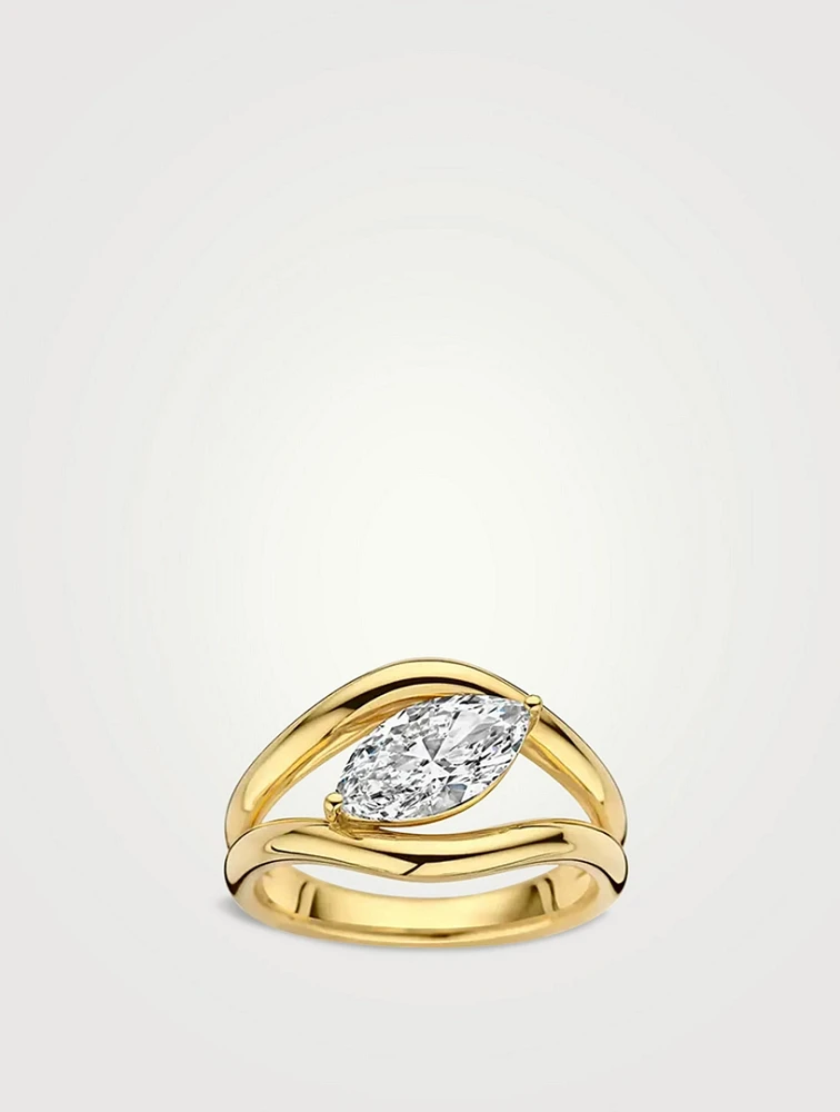 Amelia Ring With Marquise Lab Grown Diamond
