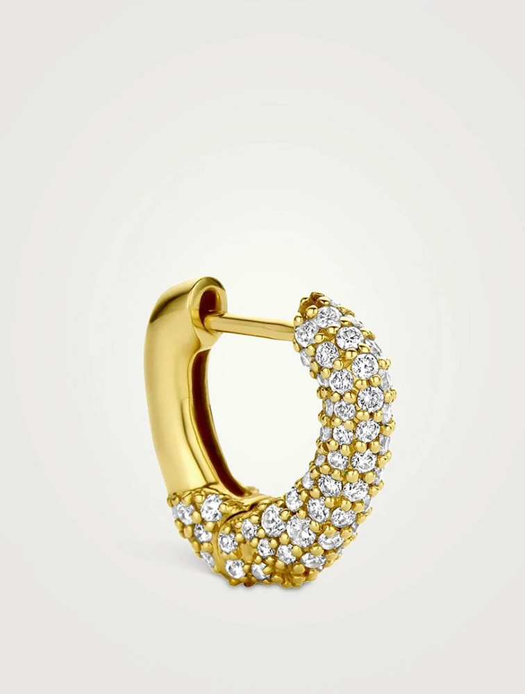 Chubby Pavé Hoop Earring