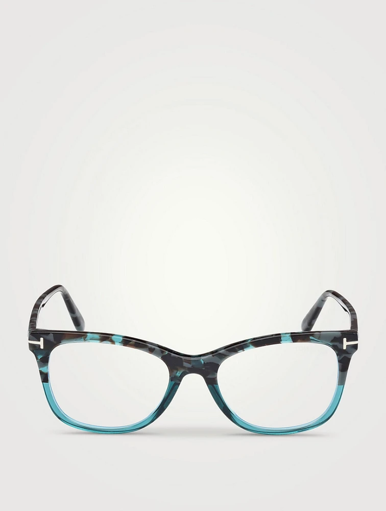 Round Optical Glasses With Blue Block Lenses