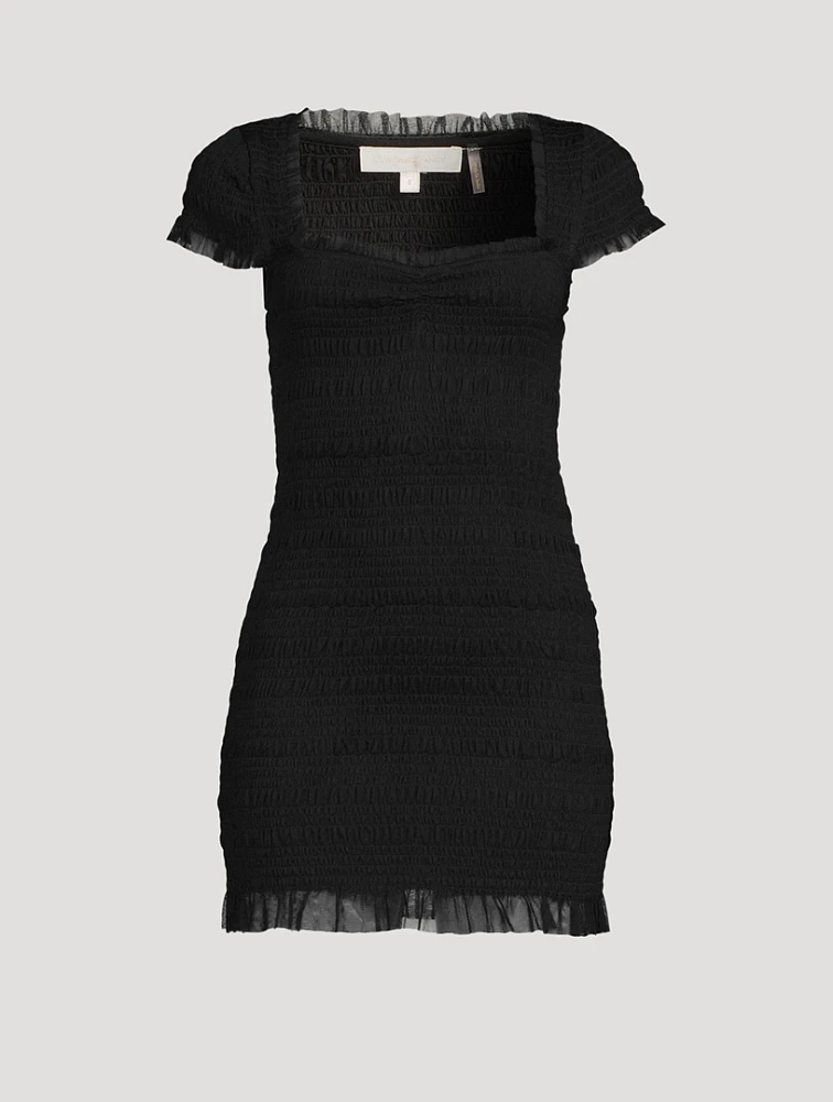 Esca Smocked Mini Dress