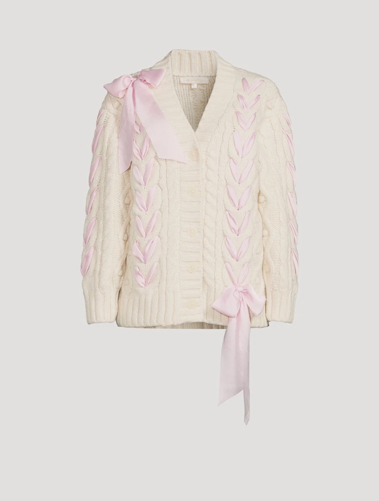Kassius Ribbon-Trimmed Cardigan