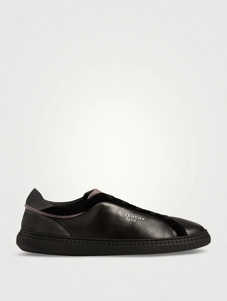 G Set Leather And Suede Sneakers