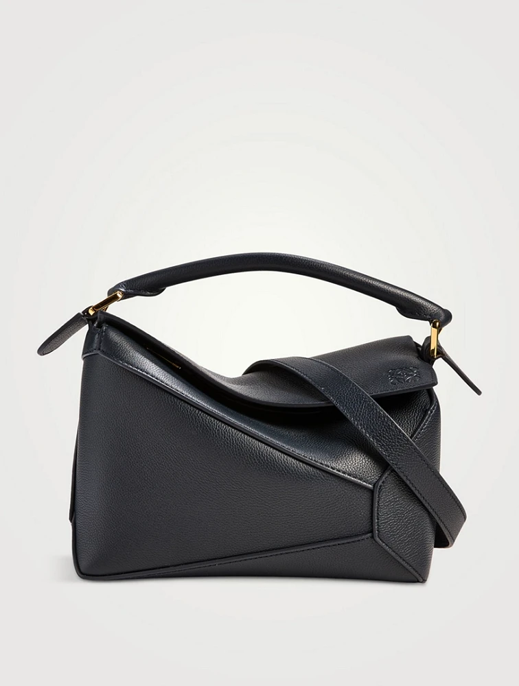 Small Puzzle Edge Leather Bag