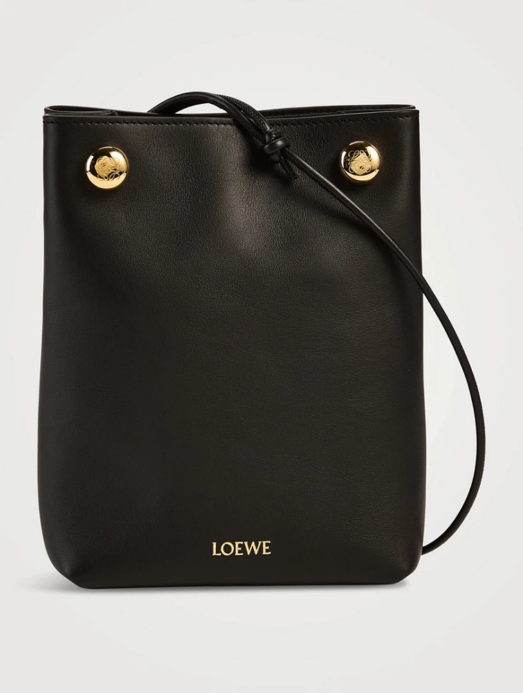 Pebble Leather Crossbody Pouch