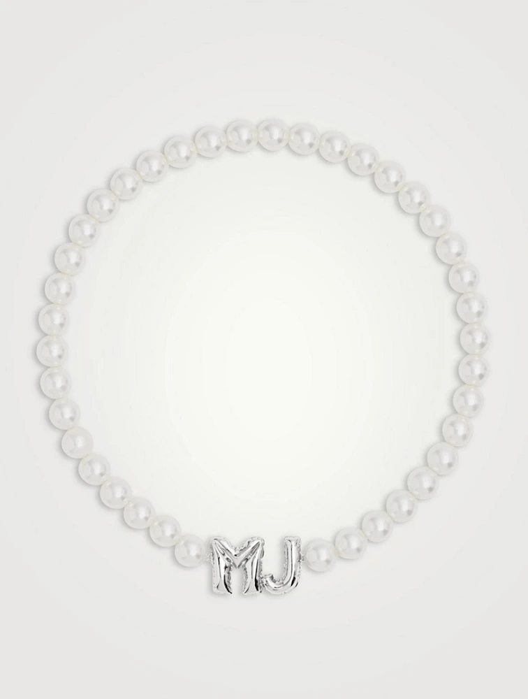 MJ Balloon Faux Pearl Necklace