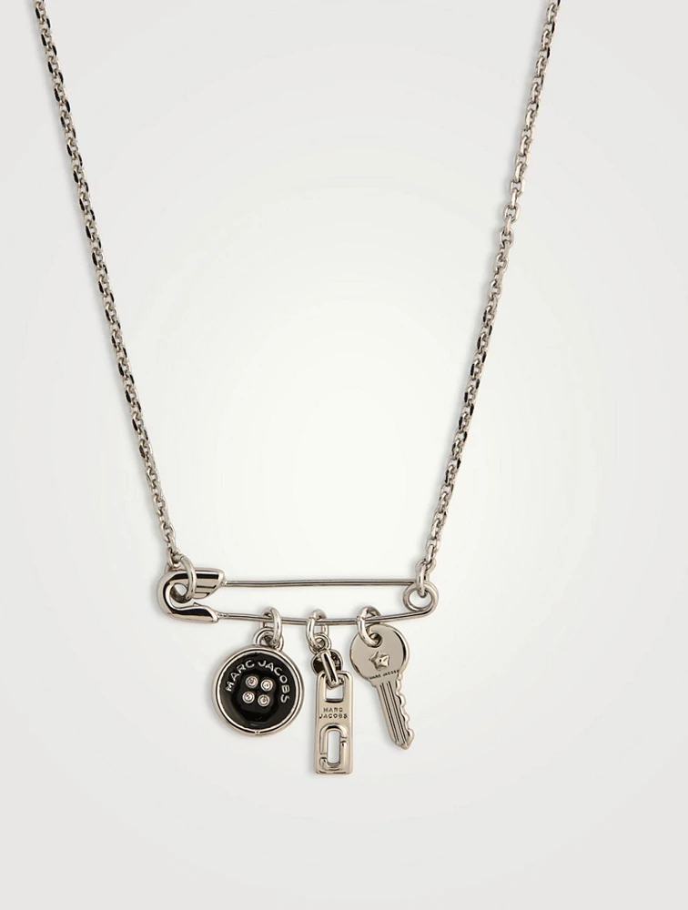 Button Charm Necklace