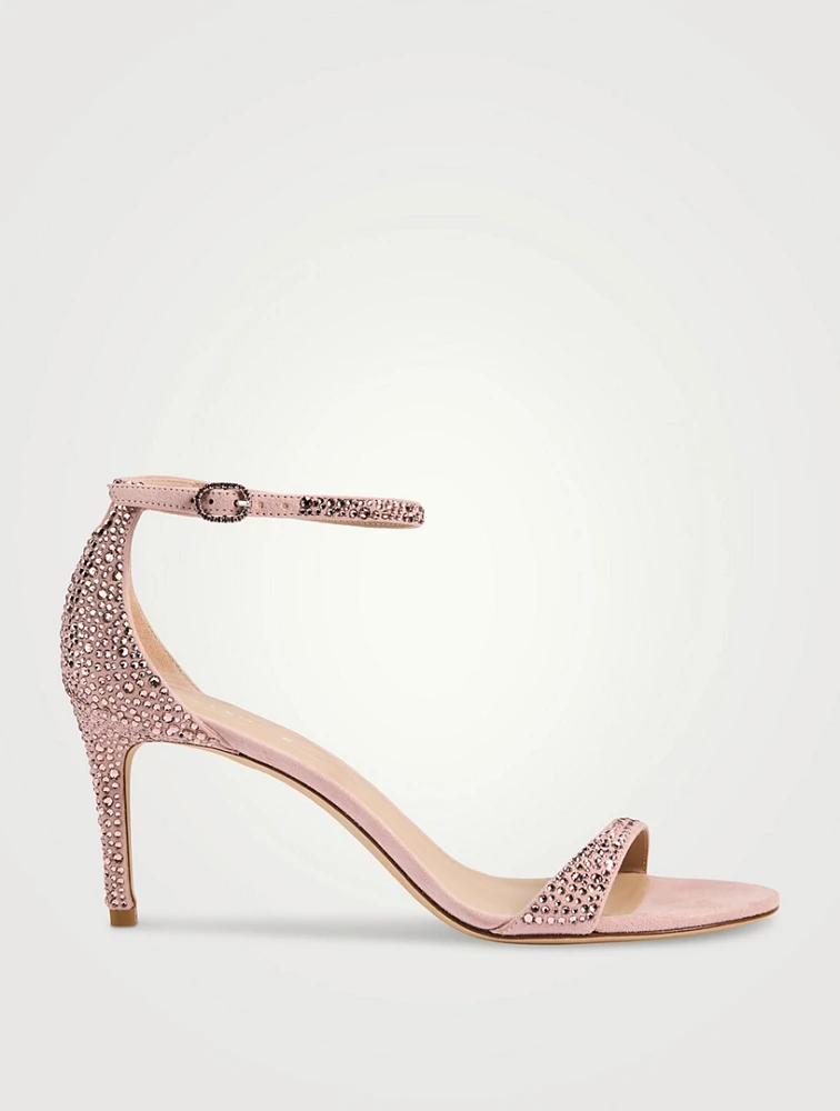 Nudistarc Embellished Suede Sandals