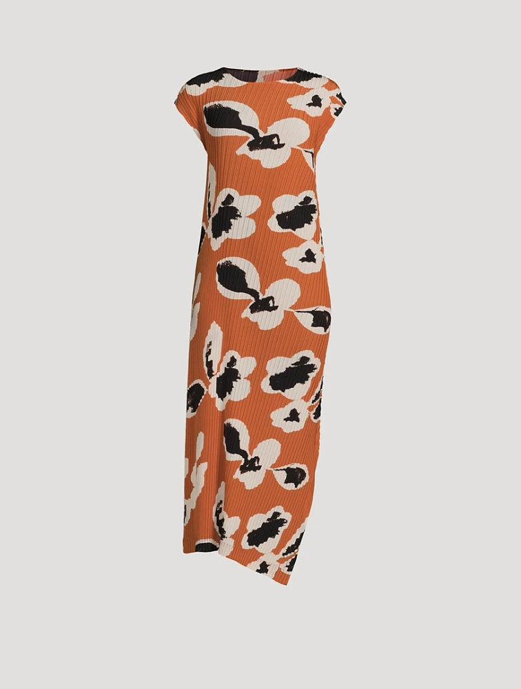 Vigor Pleats Dress In Floral Print