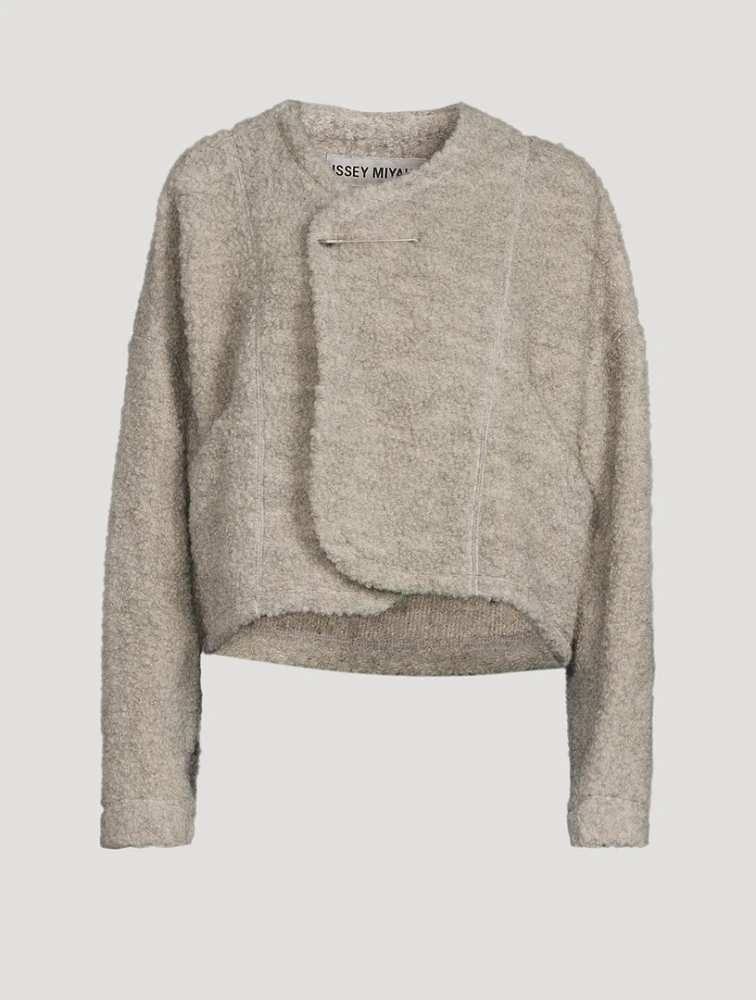 Raw Wool Loop Yarn Jacket