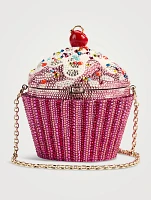 Cupcake Cherry Crystal Clutch